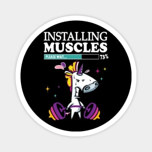 Unicorn Installing muscles please wait Magnet